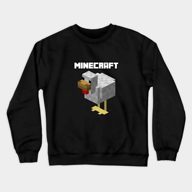 Minecraft chicken Crewneck Sweatshirt by Recovery Tee